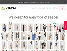 Tablet Screenshot of keetsa.com